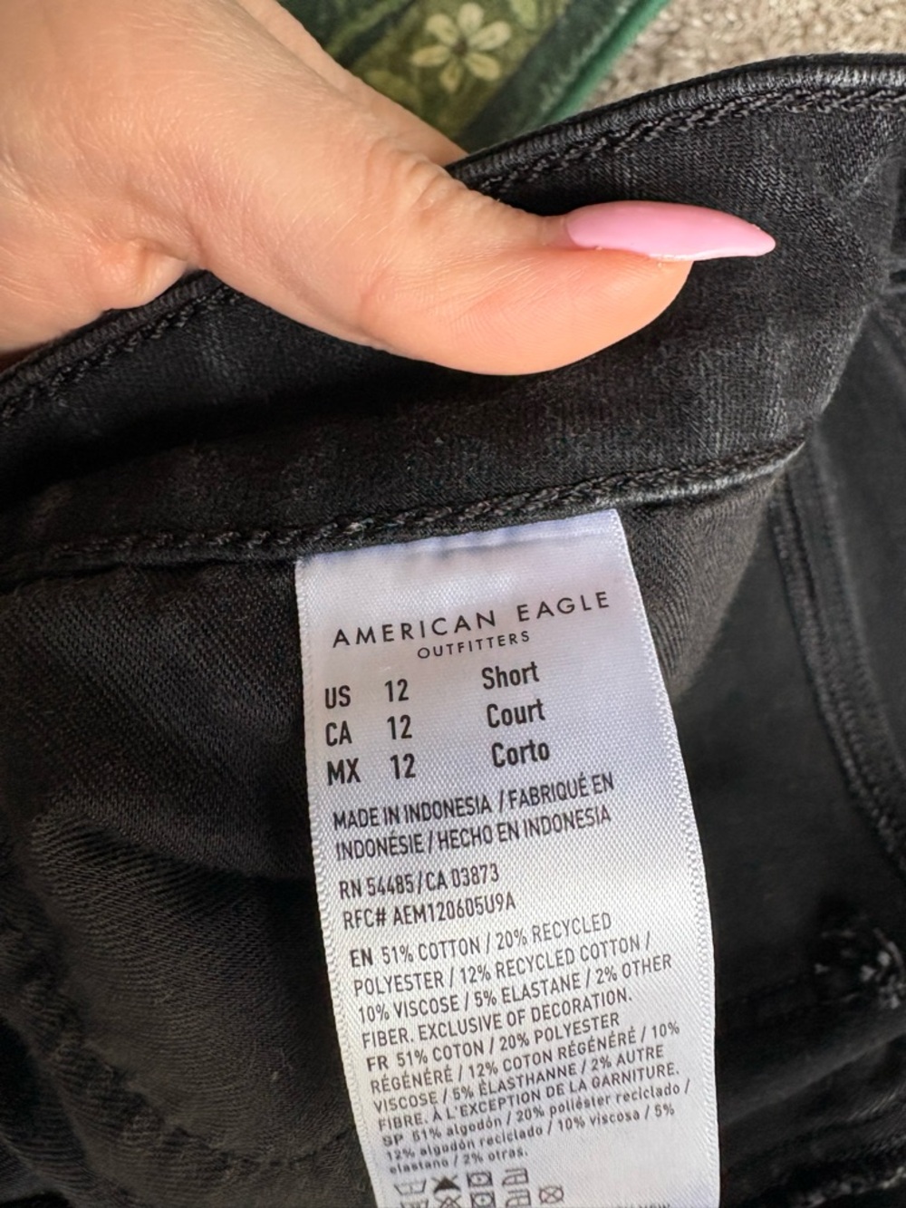 American Eagle Outfitters Black Skinny Jeans - Picture 3 of 4